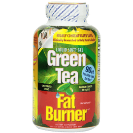 Applied Nutrition Green Tea Fat Burner Maximum Strength with 400 mg EGCG Fast-Acting 90 Liquid Soft-Gels (Pack of 2)