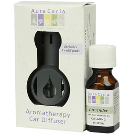 Aura Cacia Aromatherapy Car Diffuser including Lavender essential oil NET 5 fl oz (15 ml)