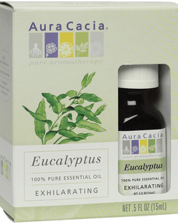 Aura Cacia Organic Essential Oil Eucalyptus 0.5 Ounce