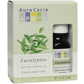 Aura Cacia Organic Essential Oil Eucalyptus 0.5 Ounce